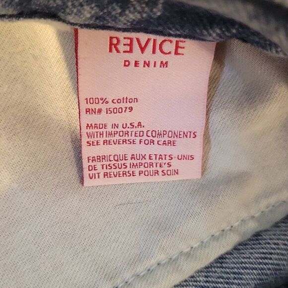 Revice Womens Shorts Jean Denim Distressed Button Fly Size 26 - Picture 4 of 6